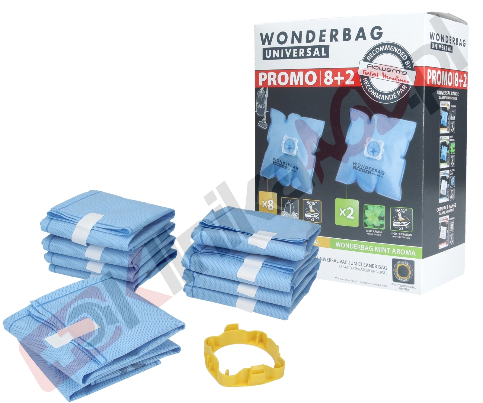 Worki uniwersalne syntetyczne Mint Aroma WonderBag do odkurzacza 10szt WB4061FA